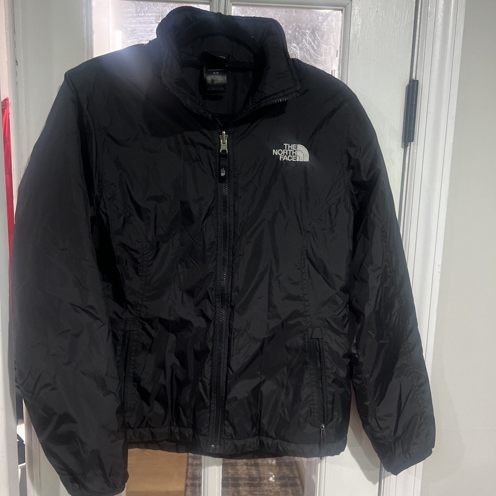 The North Face Hyvent Jacket Women's  Medium Black Full Zip Waterproof